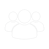 CLIPART FOR people count like two or three heads silhouette all in white in png format of course